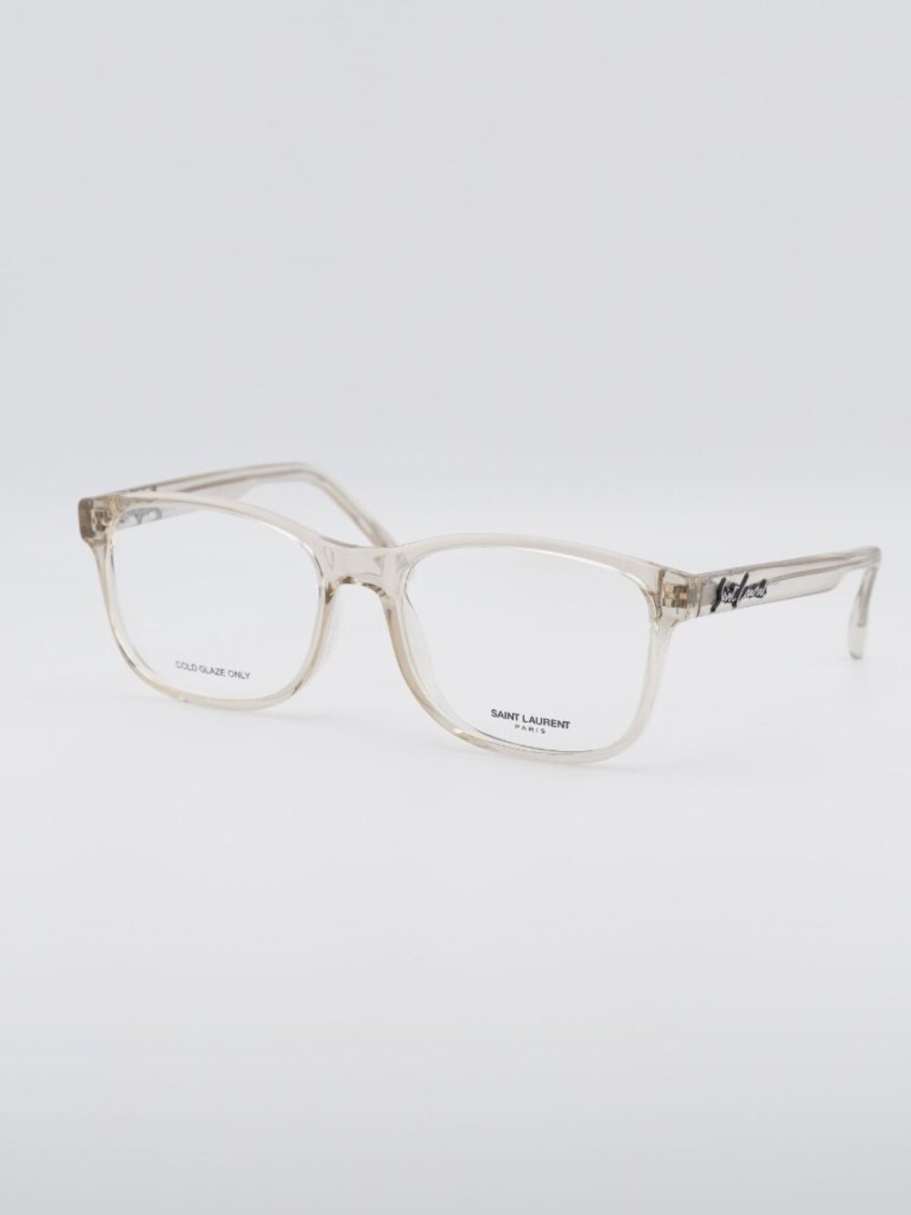 Saint Laurent SL398 004 Eyeglasses Transparent 56mm Square Frame
